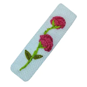 گیره مو زنانه مدل گلدوزی تق تقی نازپری