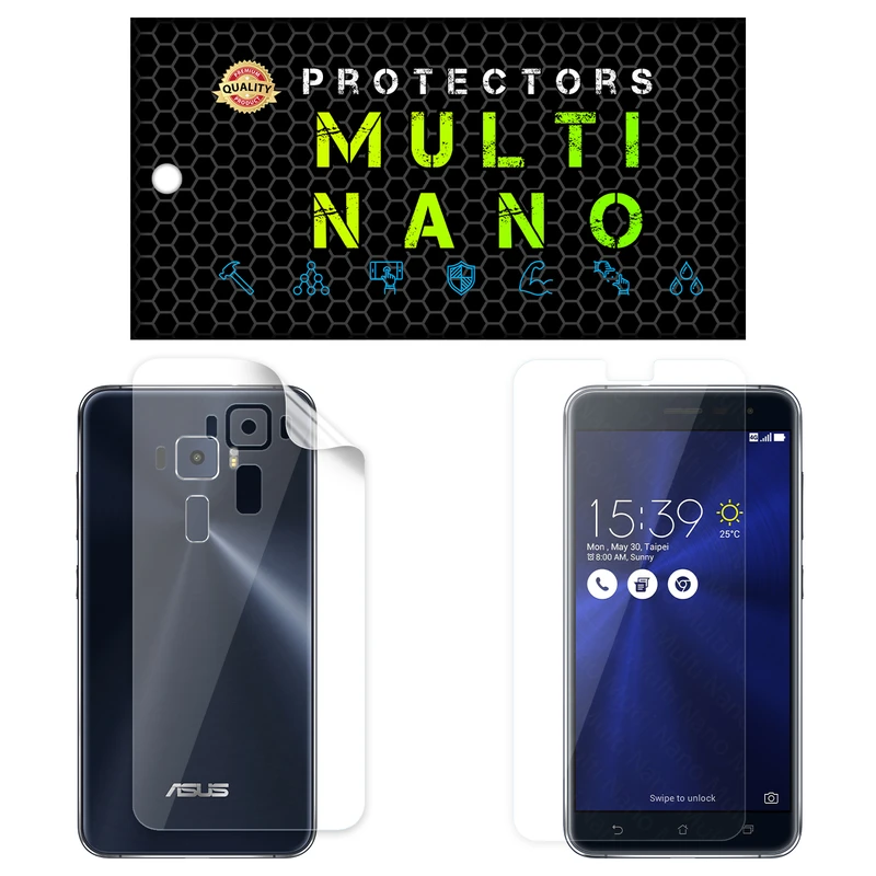 محافظ صفحه نمایش مولتی نانو مدل X-SFT مناسب برای گوشی موبایل ایسوس Zenfone 3 / 5.5 IN / ZE552KL به همراه محافظ پشت