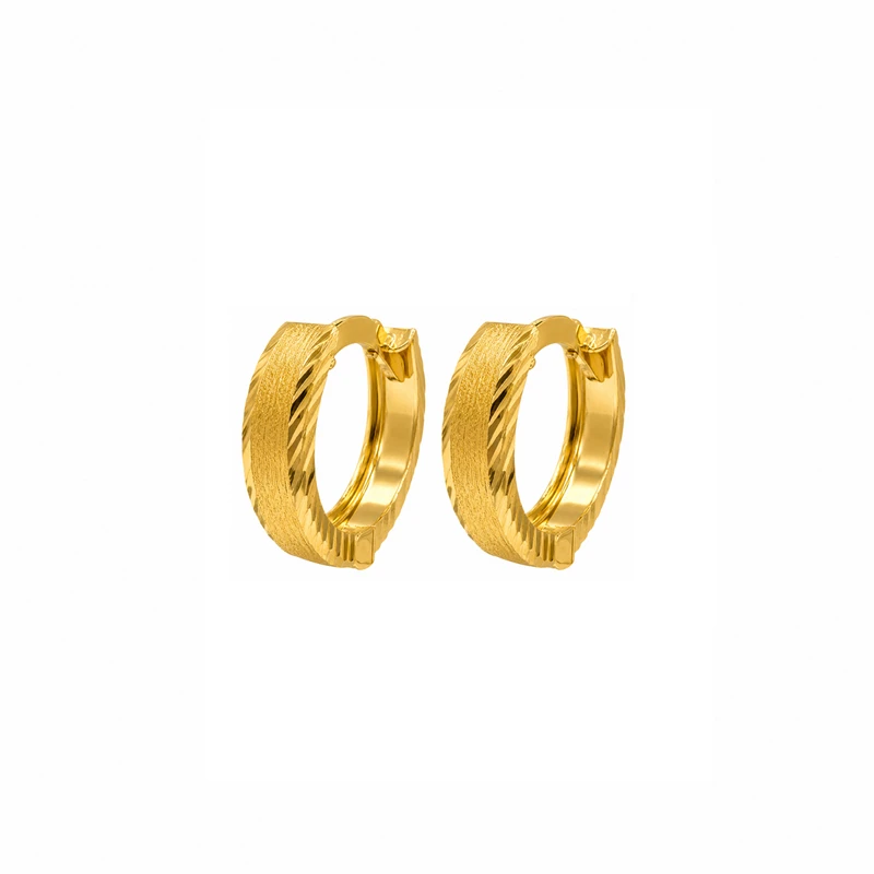 گوشواره کلیپسی طلا 18 عیار زنانه مان گالری مدل تراش کد EA01-0026300