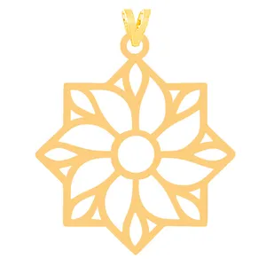 آویز گردنبند طلا 18 عیار زنانه کرابو مدل هندسی Kr31662