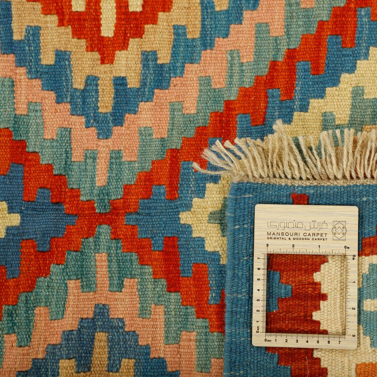 گلیم دستبافت سه و نیم متری مدل قشقایی کد 596386