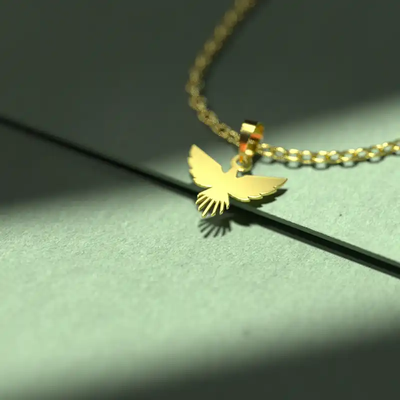 گردنبند طلا 18 عیار زنانه مدوپد مدل عقاب کد A3-1-1164