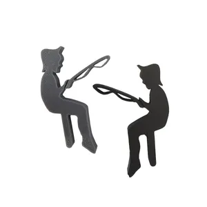 پایه نگه دارنده چای کیسه ای و دمنوش مدل پسر ماهیگیر مجموعه دو عددی