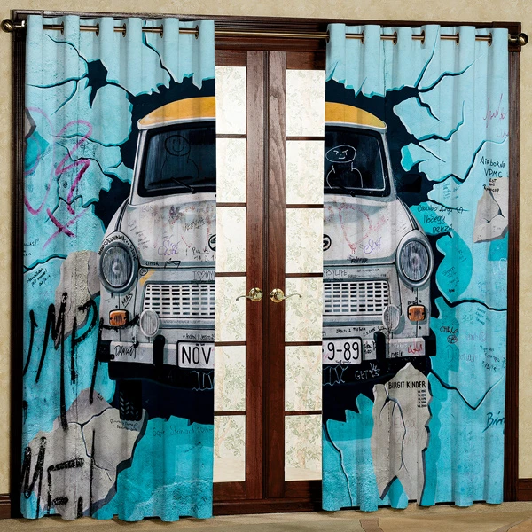 پرده مدل پانچی کد 6477 سایز 280x140 سانتی متر