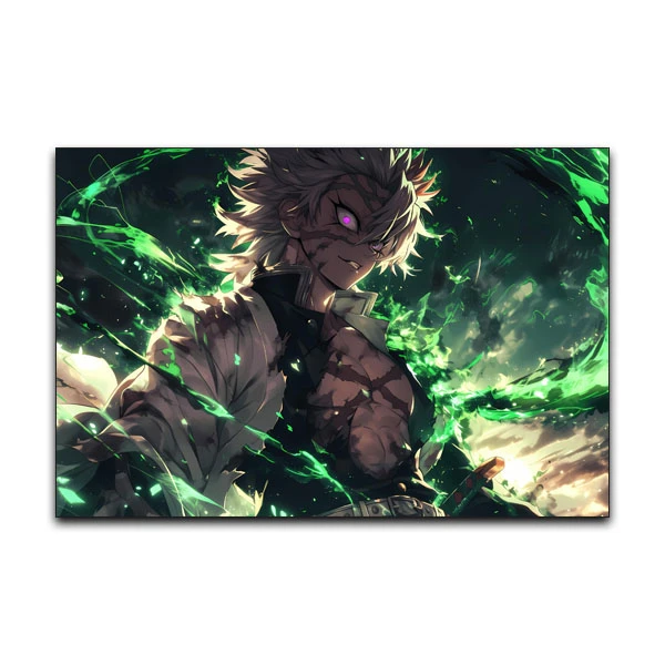 تابلو شاسی گوفی مدل هاشیرا دیمن اسلیر طرح انیمه شیطان کش Demon Slayer Anime کد GRN45