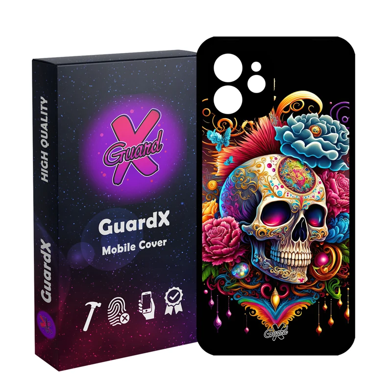 کاور گارد ایکس طرح جمجه مدل Glass10602 مناسب برای گوشی موبایل اپل iPhone 12