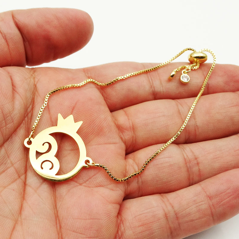 دستبند دخترانه طرح انار زیبا کد DF05