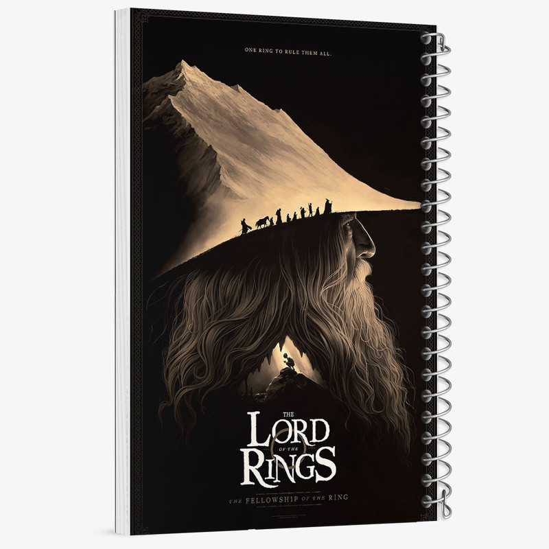 دفتر مشق 100 برگ خندالو طرح ارباب حلقه ها کد F258