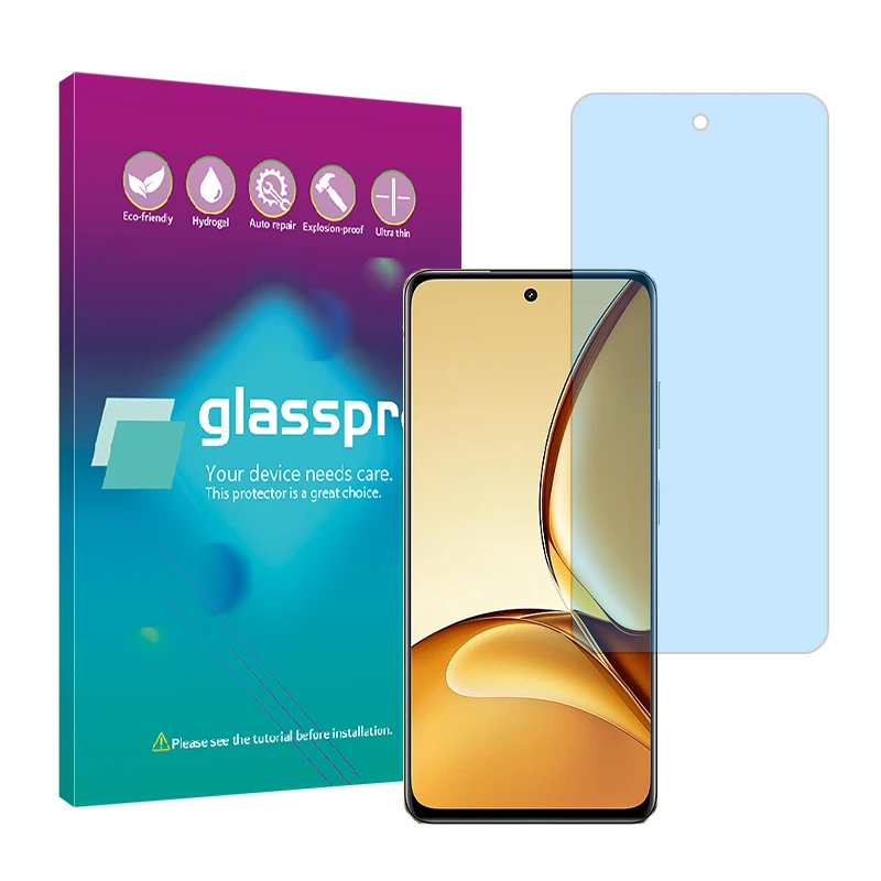 محافظ صفحه نمایش ضد اشعه آبی گلس پرو مدل Resistant مناسب برای گوشی موبایل ریلمی C63 5G 
