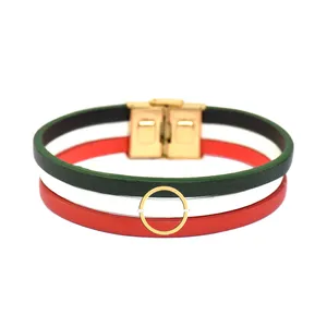 دستبند طلا 18 عیار مردانه فرشته مدل هندسی کد UBCHL0008-0022