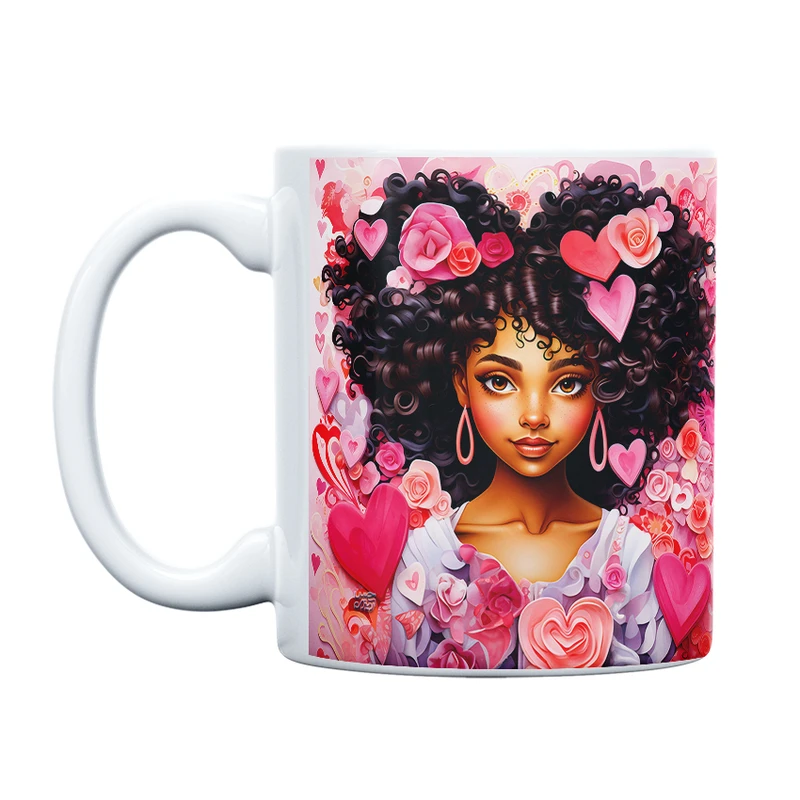 ماگ حس آمیزی طرح عاشقانه مدل قلب زیبا کد 4