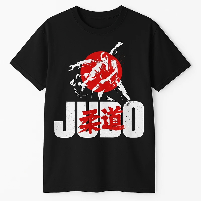 تی‌شرت آستین کوتاه مردانه پاد آفرین مدل جودو کد 1537