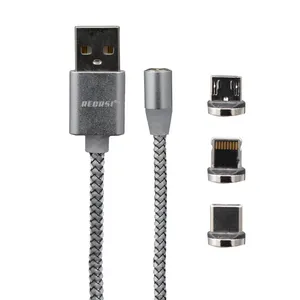 کابل تبدیل مغناطیسی USB به لایتنینگ/ MicroUSB / USB-C  مدل CA-27 طول 1 متر