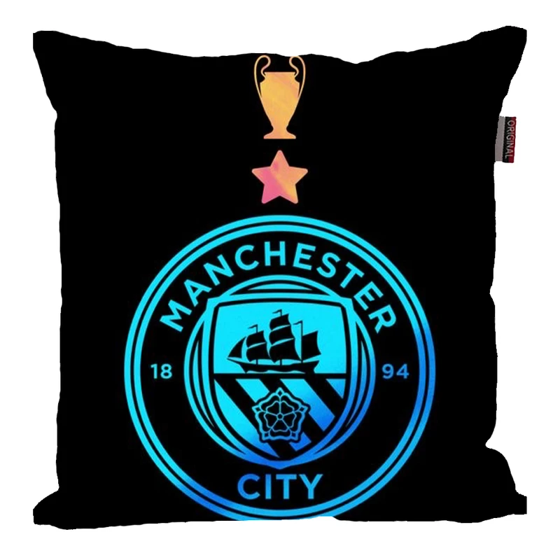 کوسن مدل فوتبالی طرح قهرمانی منچستر سیتی کد 311
