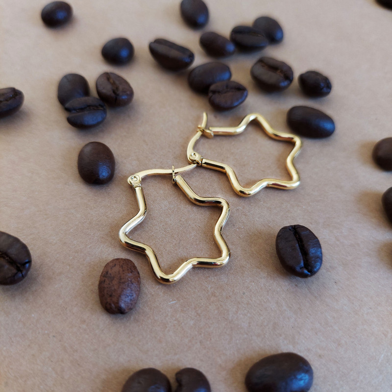 گوشواره دخترانه مدل ستاره کد G1130