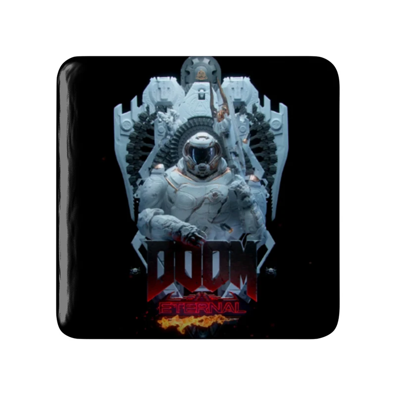 مگنت خندالو طرح بازی رستاخیز (Doom) مدل مربعی کد 31374