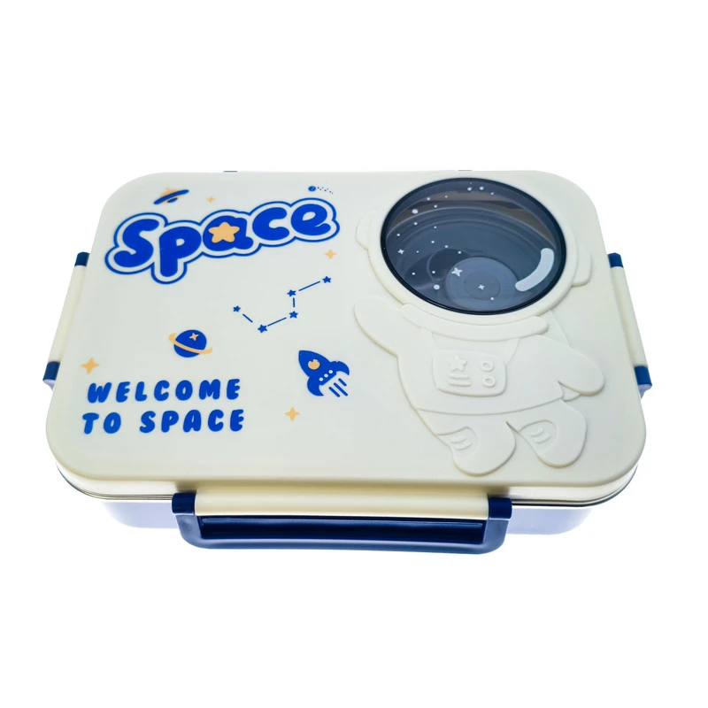 ظرف نگهدارنده غذا کودک مدل لانچ باکس طرح فضانورد