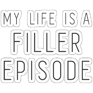 استیکر مدل My Life is Filler