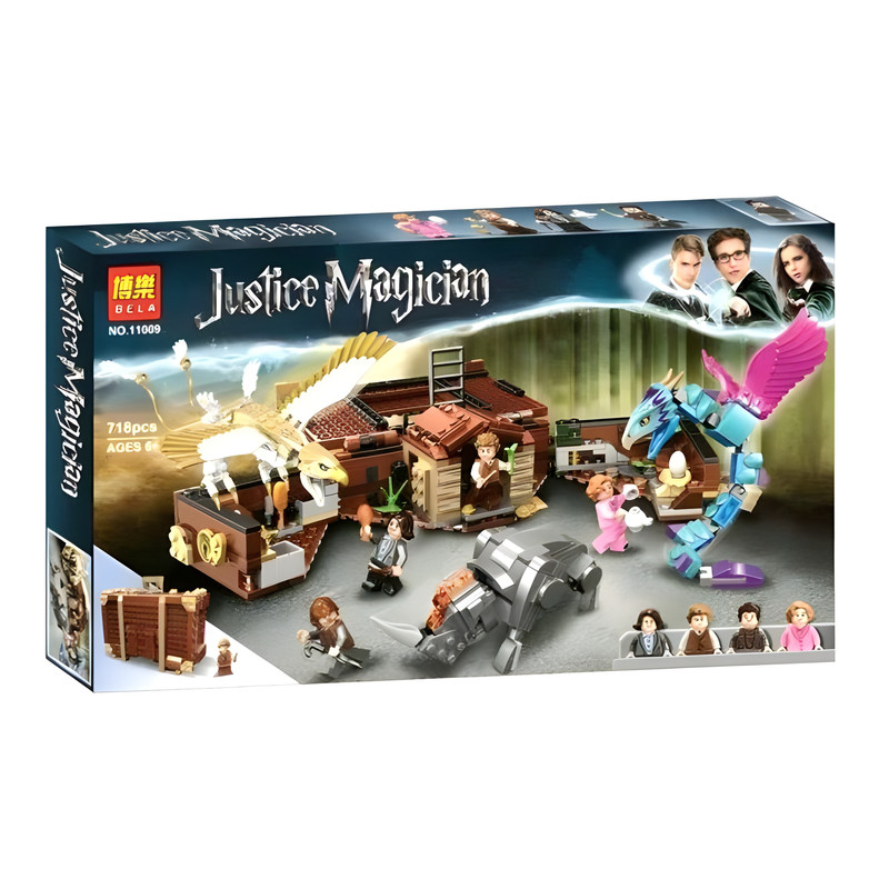 ساختنی 718 قطعه بلا مدل چمدان جادویی هری پاتر طرح Justice Magician کد 11009