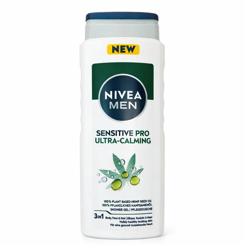 شامپو بدن نیوا مدل Sensitive Pro Ultra Calming با رایحه شیر مناسب برای انواع پوست حجم 500 میلی لیتر