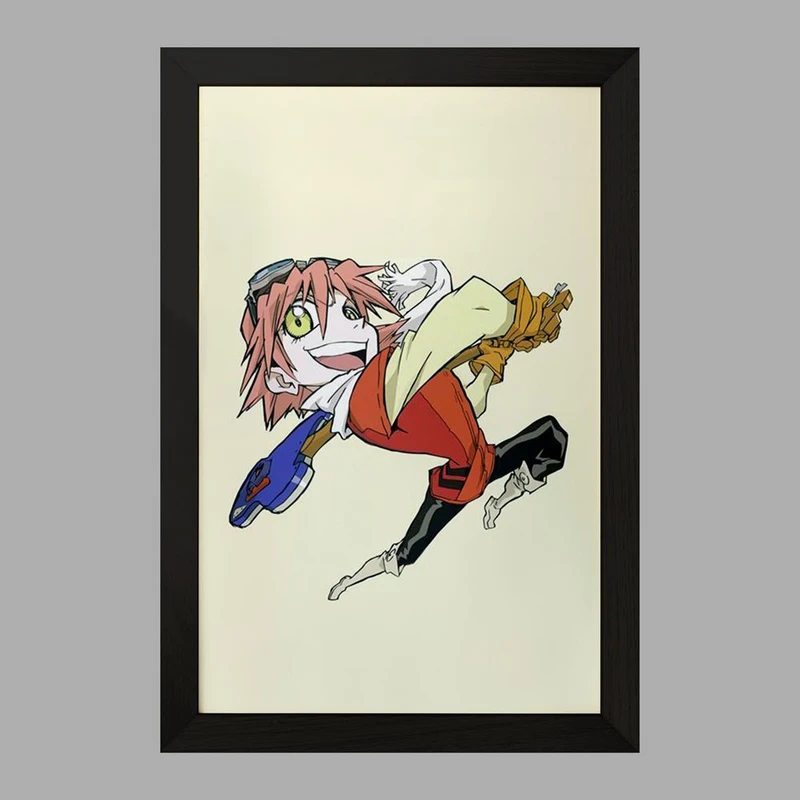 تابلو خندالو مدل هاروکو انیمه فولی کولی Fooly Cooly  کد 23546