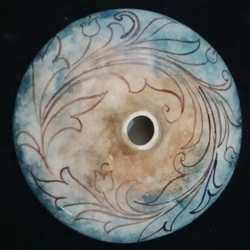 گلدان سرامیکی هیوا مدل رومیزی پیچک کد 11099015