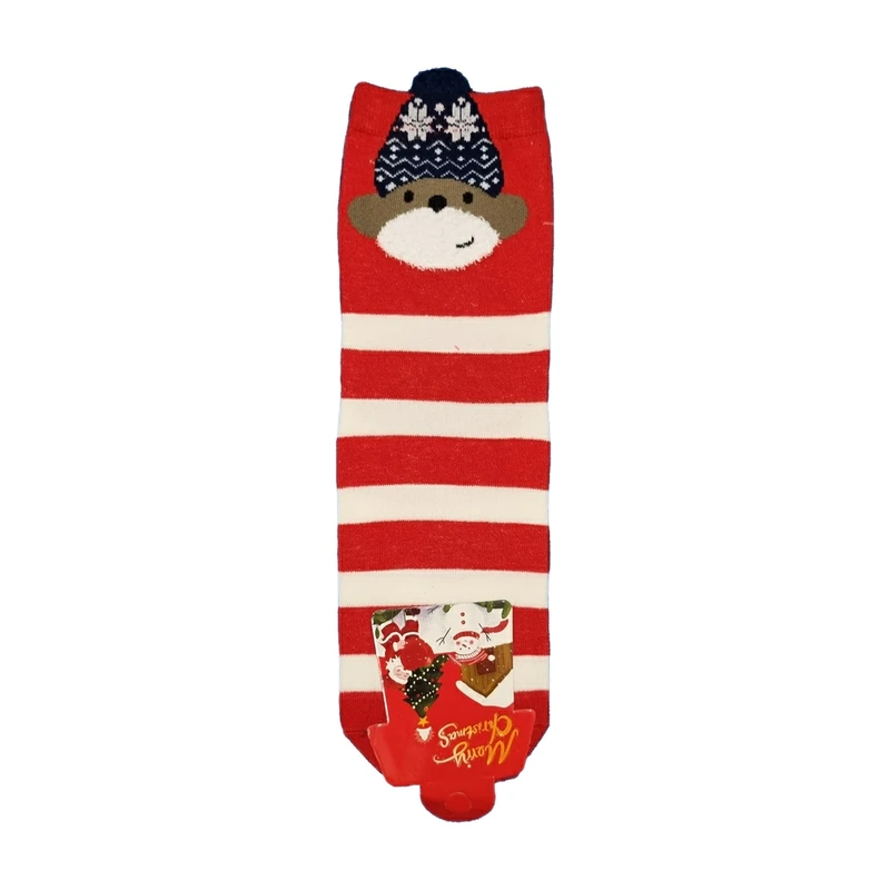 جوراب ساق بلند زنانه مدل خرسی