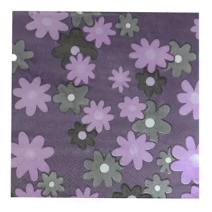 دستمال سفره مدل African violet flower بسته 20 عددی
