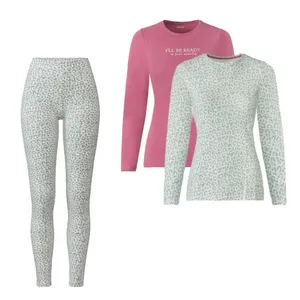 ست تی شرت آستین بلند و شلوار زنانه اسمارا مدل 0025 بسته 3 عددی