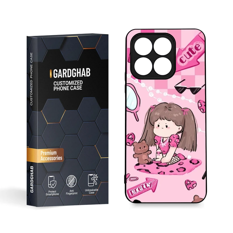 کاور گارد قاب مدل دورژله ای دخترانه مناسب برای گوشی موبایل آنر X8a 4G