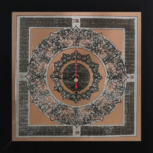  ساعت دیواری طرح اسلیمی کد 5027