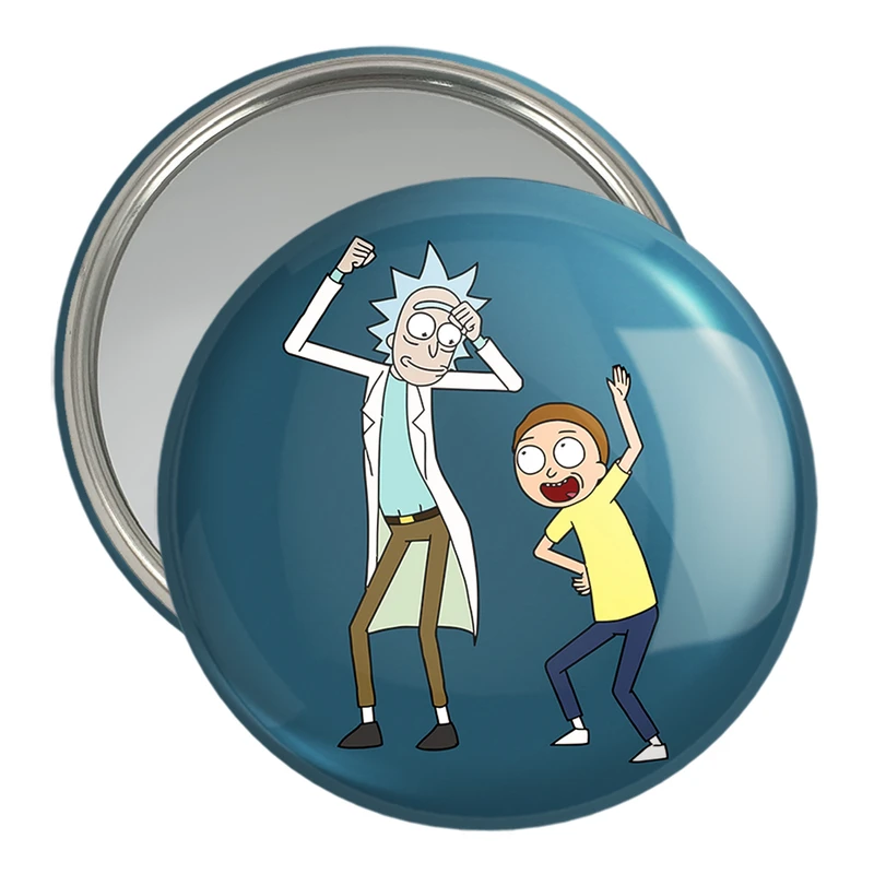 آینه جیبی خندالو مدل انیمیشن ریک و مورتی Rick and Mort کد 26593
