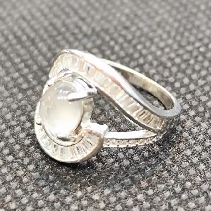 انگشتر نقره زنانه مدل سنگ در نجف کد 777