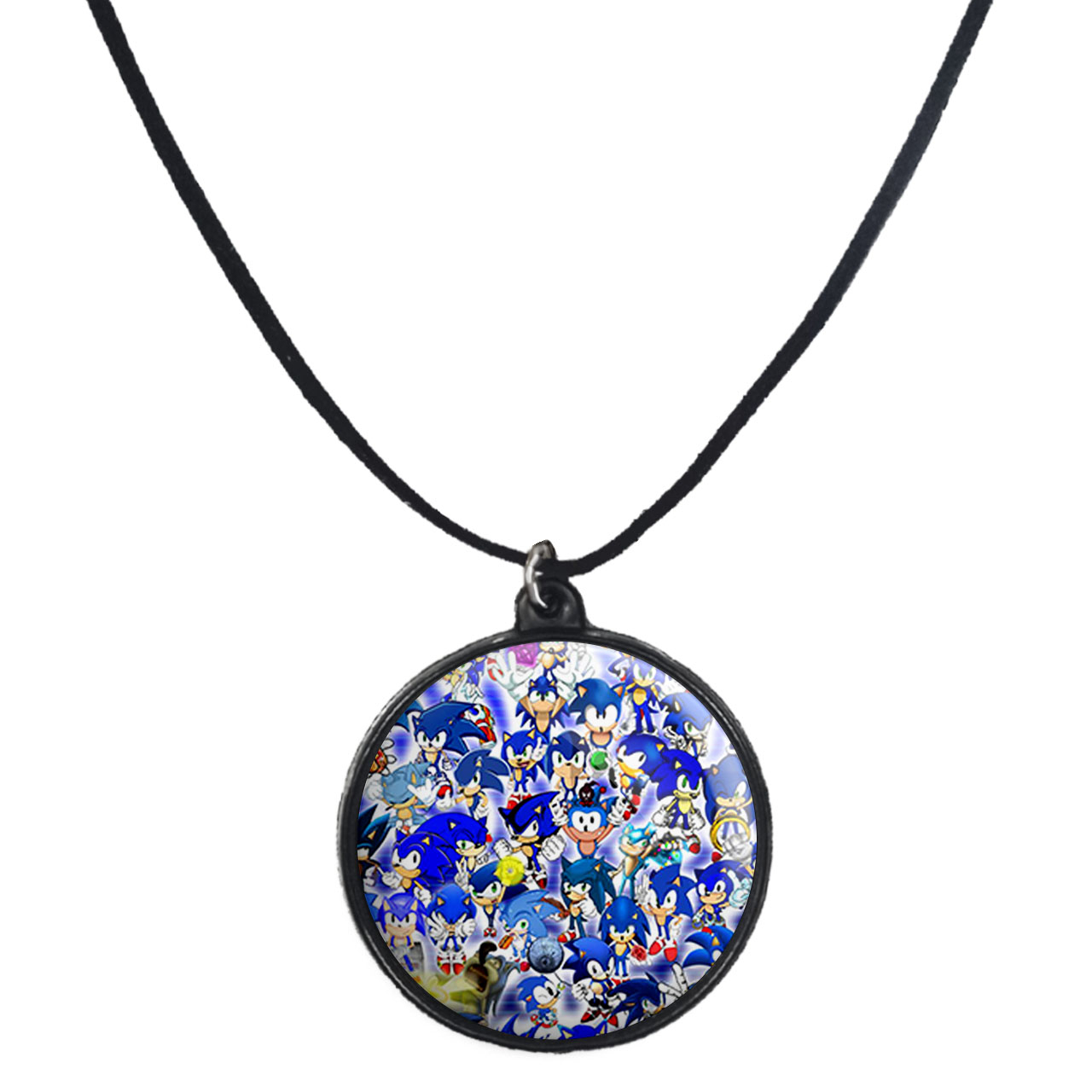 گردنبند پرمانه طرح سونیک کد pmb.15081 مدل دو طرفه