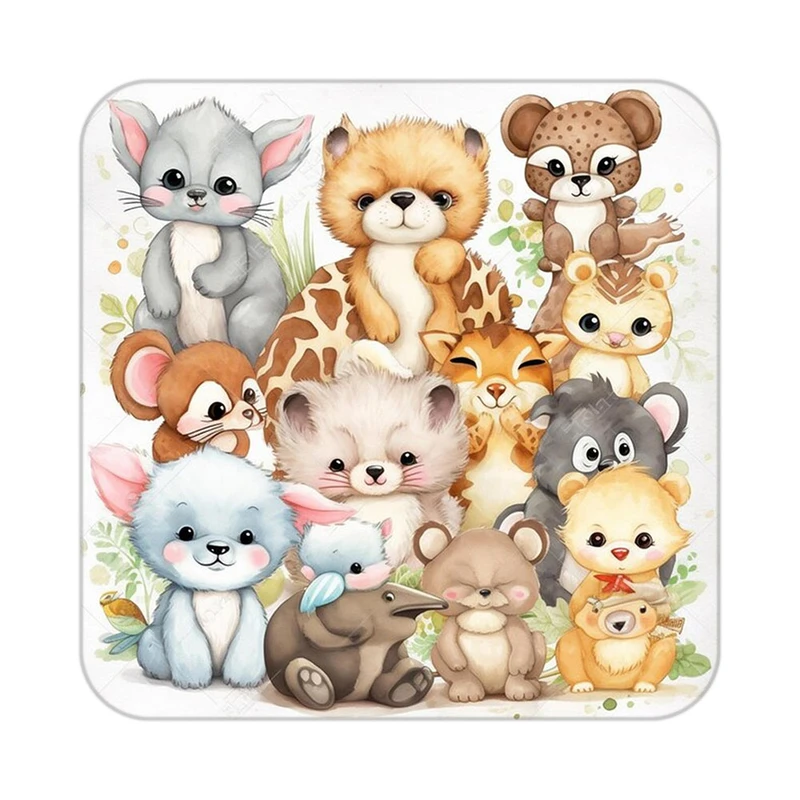 زیر لیوانی کاکتی طرح حیوانات کارتونی مدل mp28587