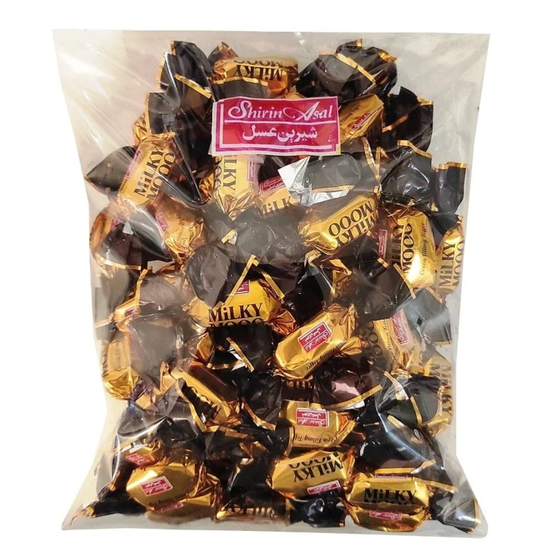 تافی کره ای شیری میلکی مووو با مغز کاکائو شیرین عسل - 1000 گرم