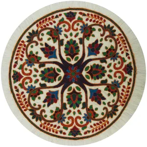 رومیزی سوزن دوزی مدل گرد کد 506