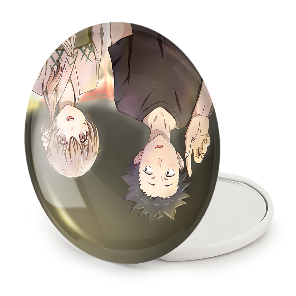 آینه جیبی خندالو طرح شوکو نیشیمیا و شویا ایشیدا انیمه سایلنت ویس A Silent Voice مدل تاشو کد 15824