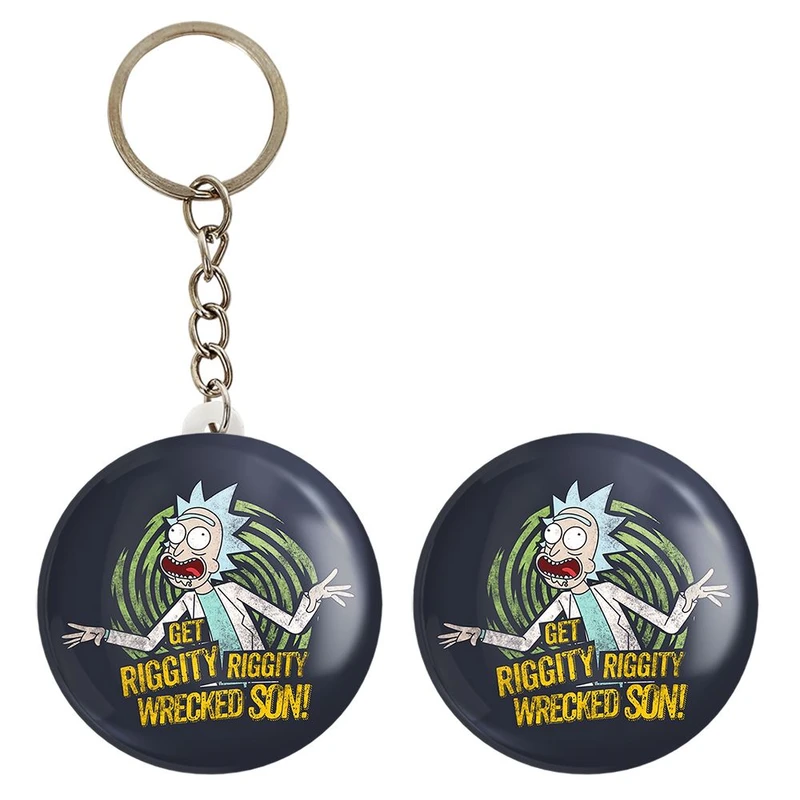 پیکسل خندالو مدل انیمیشن ریک و مورتی Rick and Mort کد 26379 به همراه جاکلیدی