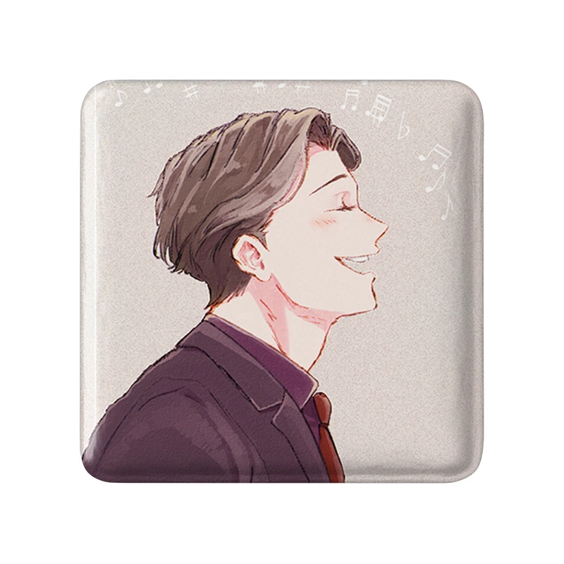 مگنت خندالو طرح هانبریج انیمه جادوگران کوچک Little Witch Academia  مدل مربعی کد 22870