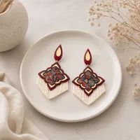 گوشواره دست ساز زنانه بومی مدل S-02