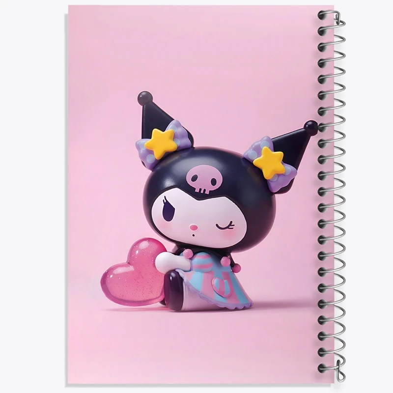 دفتر شطرنجی 50 برگ خندالو طرح کرومی (Kuromi) کد N5011