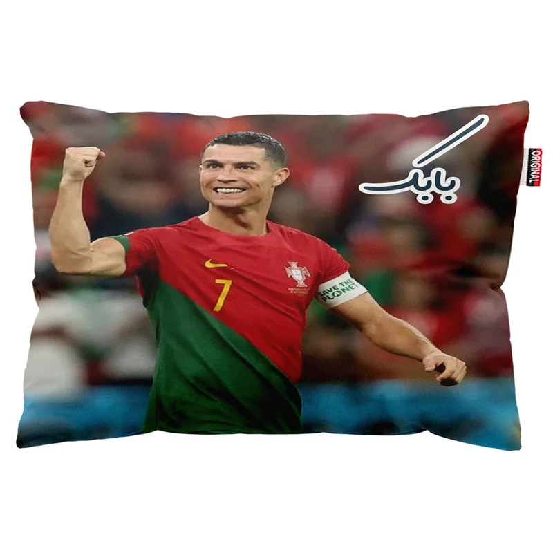 بالش پاد آفرین مدل رونالدو طرح اسم بابک کد 02
