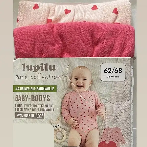 بادی آستین بلند نوزادی لوپیلو مدل 2104-بسته دو عددی