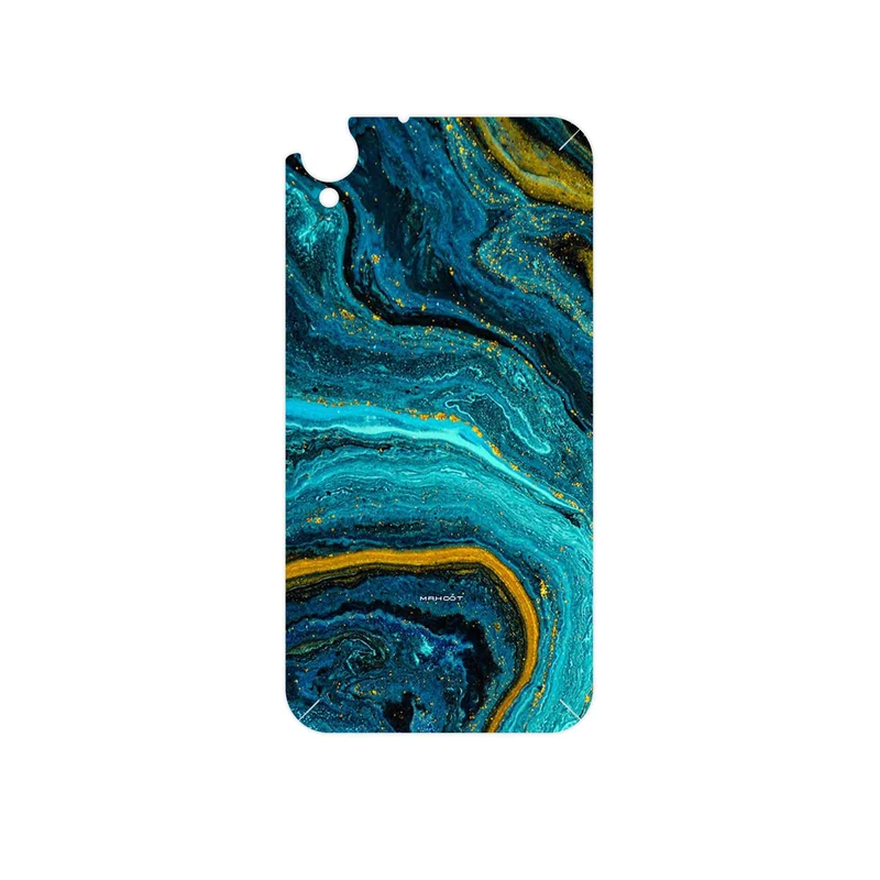 برچسب پوششی ماهوت مدل Turquoise marblewith golden streaks مناسب برای گوشی موبایل اچ تی سی Desire 830
