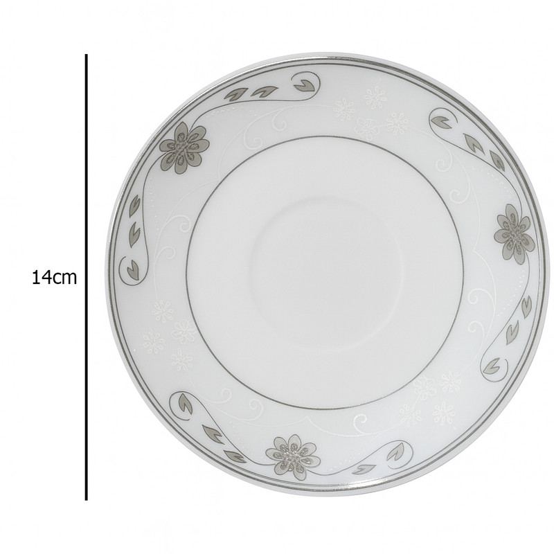 ست فنجان و نعلبکی 12 پارچه 6 نفره مدل ELS کد CPT-211