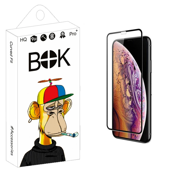 محافظ صفحه نمایش بوک مدل +HD مناسب برای گوشی موبایل اپل iPhone Xs/X
