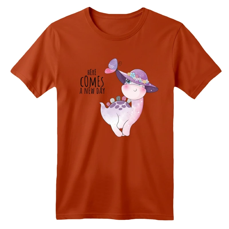 تی شرت آستین کوتاه بچگانه مدل زرافه کلاهدار