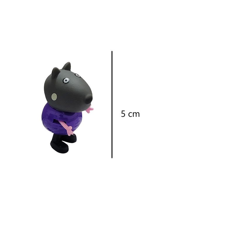 فیگور طرح پپاپیگ مدل Happy pig کد 300 مجموعه 14 عددی