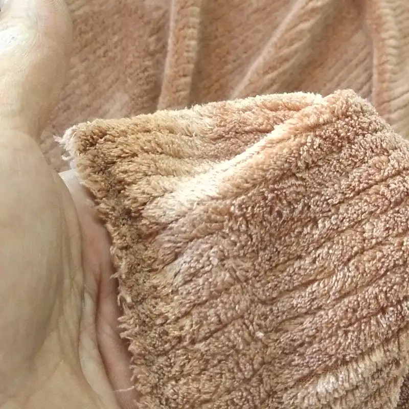 پارچه مخمل مدل حوله ای دو رو راه راه